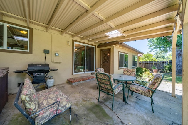2076 Merle Dr, Redding, CA 96001 - view of patio with area for grilling and outdoor dining area