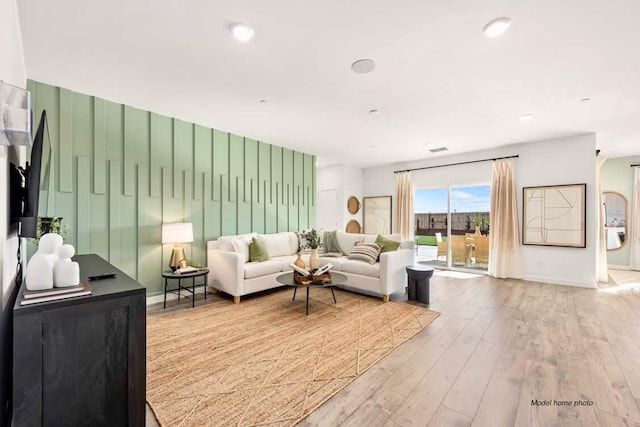 876 Wind Cove Dr, Redding, CA 96001 - living area featuring wood-type flooring and baseboards