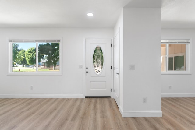 2445 Toyon St, Anderson, CA 96007 - entrance foyer with wood finished floors and recessed lighting