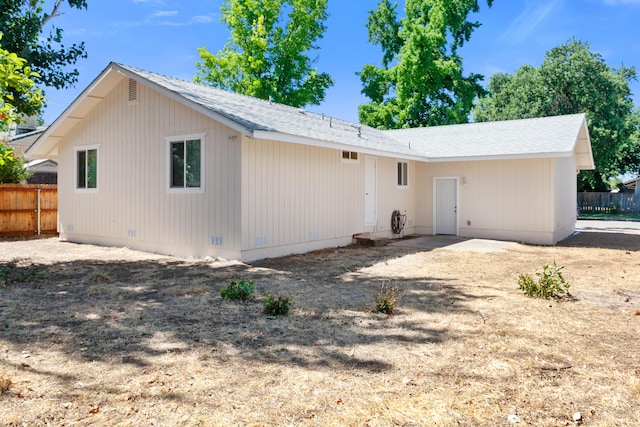 2445 Toyon St, Anderson, CA 96007 - view of front of house with a shingled roof and crawl space