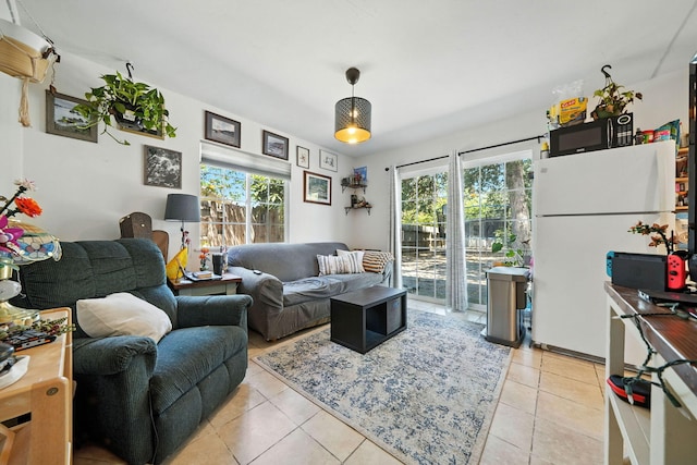 1448 Carter Way, Redding, CA 96002 - living room featuring light tile patterned flooring