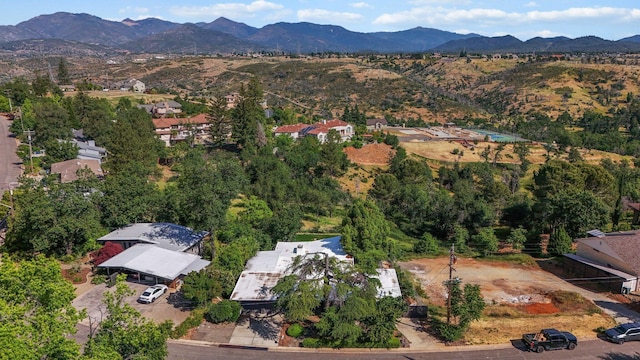 3540 Scenic Dr, Redding, CA 96001 - aerial overview of property's location featuring mountains