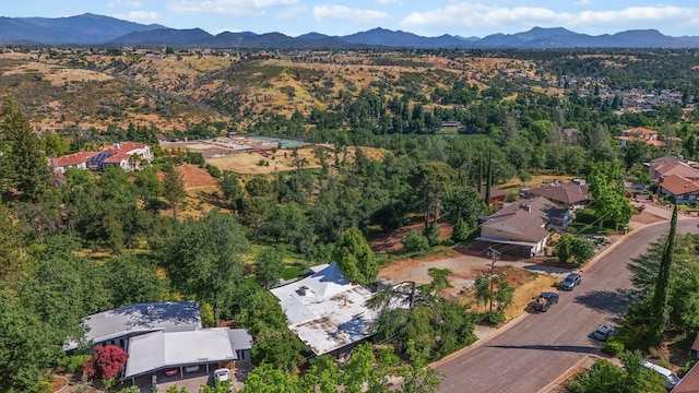 3540 Scenic Dr, Redding, CA 96001 - aerial view of property and surrounding area with mountains