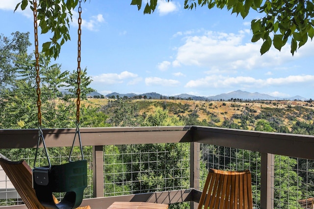 3540 Scenic Dr, Redding, CA 96001 - balcony with a mountain view