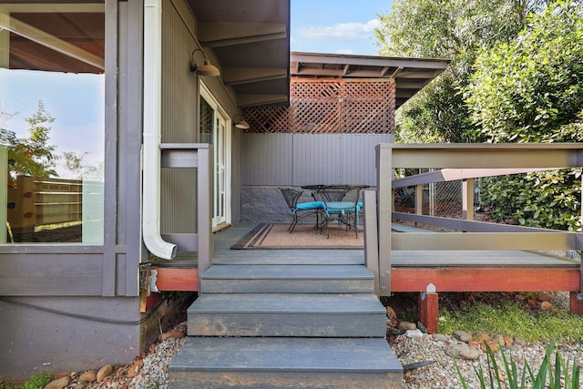 3540 Scenic Dr, Redding, CA 96001 - view of wooden terrace