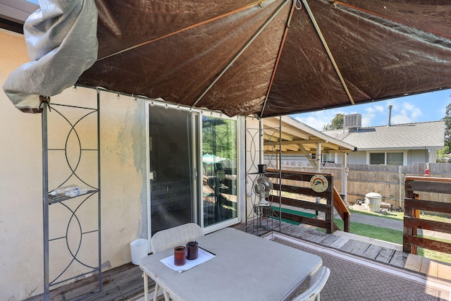 2196 Victor Ave, Redding, CA 96002 - view of wooden terrace