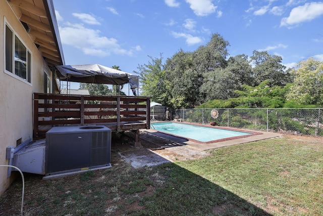 2196 Victor Ave, Redding, CA 96002 - fenced backyard with a wooden deck
