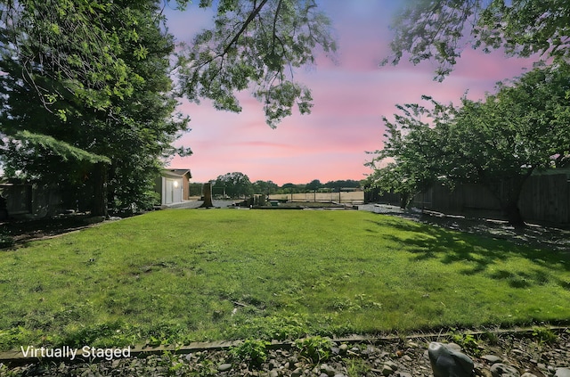 2585 Meadowview Dr, Red Bluff, CA 96080 - view of yard at dusk