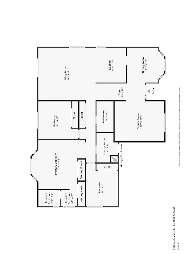 2585 Meadowview Dr, Red Bluff, CA 96080 - view of room layout
