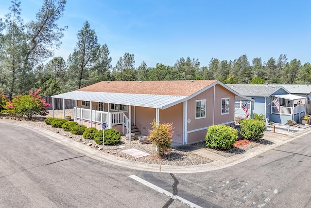 3304 Shasta Dam Blvd Unit 173, Shasta Lake, CA 96019 - view of front facade featuring covered porch