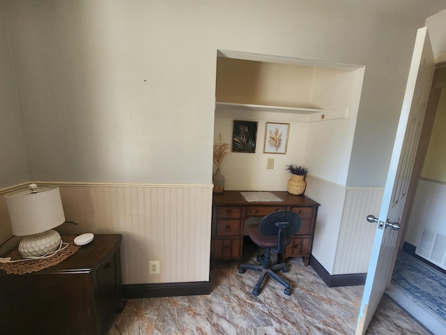 20263 Sugar Pine St, Burney, CA 96013 - office with a wainscoted wall