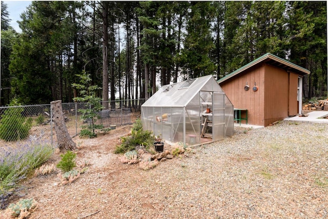 36088 Deer Flat Rd, Shingletown, CA 96088 - view of greenhouse with view of scattered trees