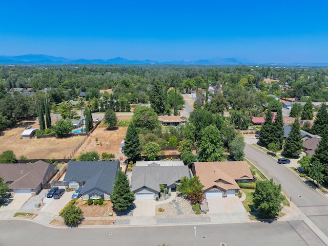 2072 Button Pl, Redding, CA 96002 - aerial view of residential area with mountains