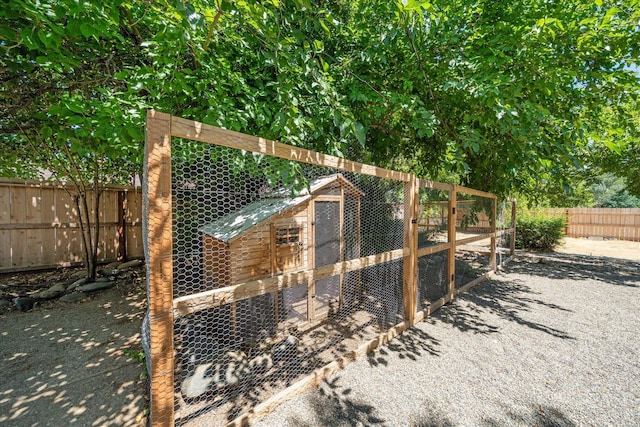 4215 Oro St, Redding, CA 96002 - view of poultry coop featuring a fenced backyard