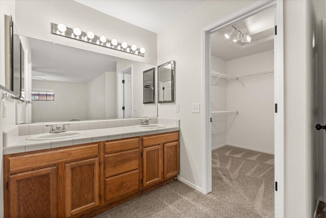 3628 Somerset Ave, Redding, CA 96002 - full bath with double vanity and a walk in closet