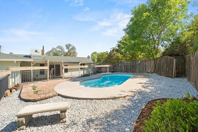 3255 Winding Way, Redding, CA 96003 - view of pool with a fenced backyard and a patio
