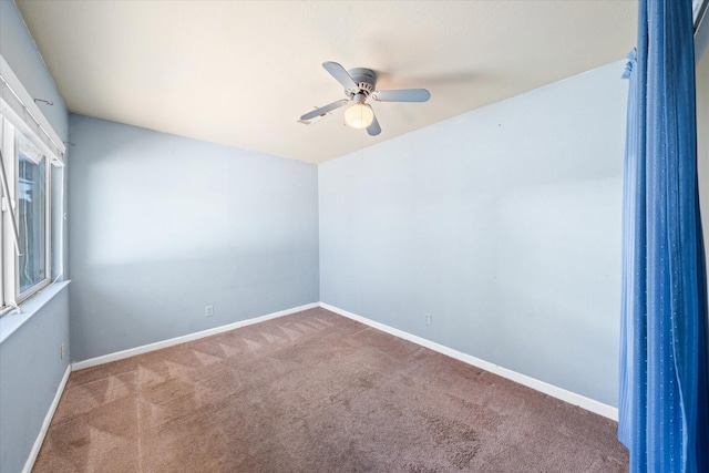 3255 Winding Way, Redding, CA 96003 - carpeted empty room with a ceiling fan and baseboards