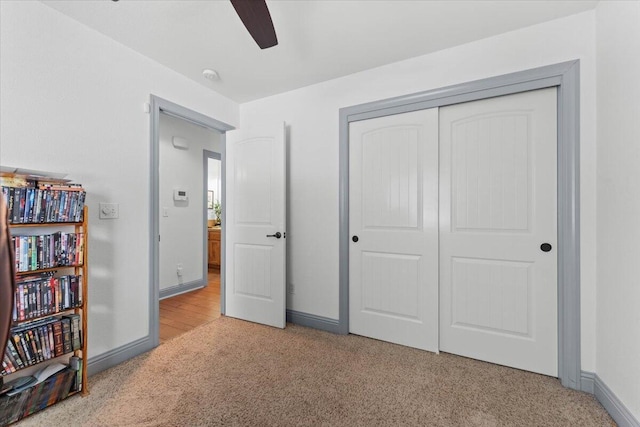 2236 Lonigan Ct, Redding, CA 96001 - carpeted bedroom with a closet and a ceiling fan