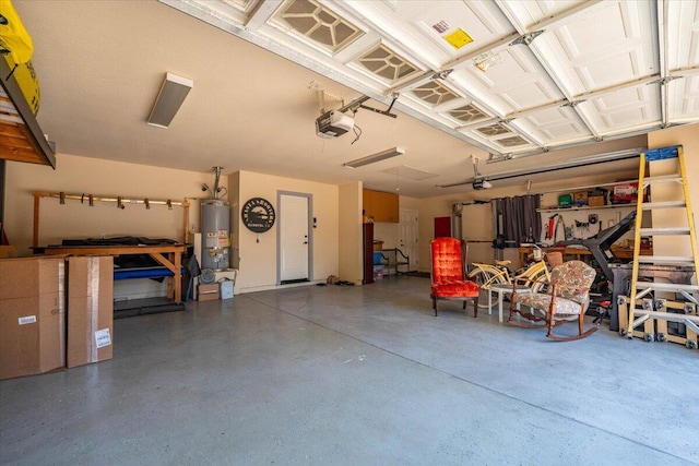 2236 Lonigan Ct, Redding, CA 96001 - garage featuring water heater and a garage door opener
