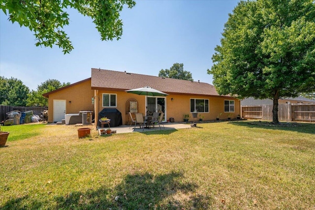 2236 Lonigan Ct, Redding, CA 96001 - back of house featuring a fenced backyard, a patio, and stucco siding