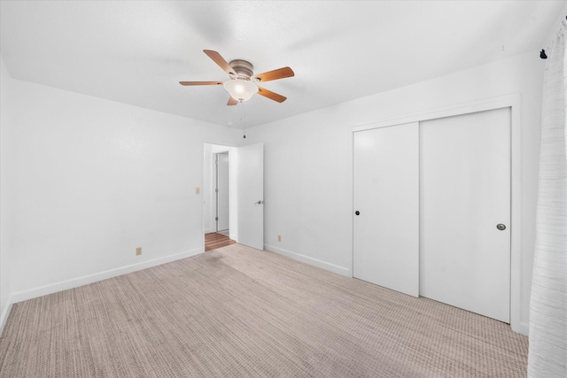 3400 Hillcrest St, Redding, CA 96001 - unfurnished bedroom featuring carpet flooring, a closet, and ceiling fan