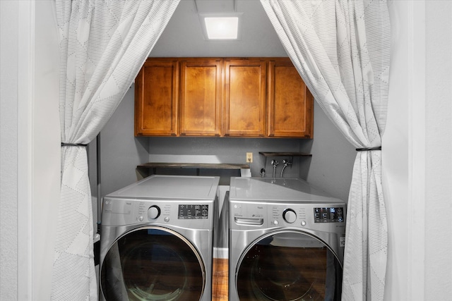 3400 Hillcrest St, Redding, CA 96001 - laundry area with washer and dryer and cabinet space
