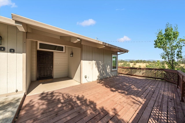3400 Hillcrest St, Redding, CA 96001 - wooden terrace with a mountain view