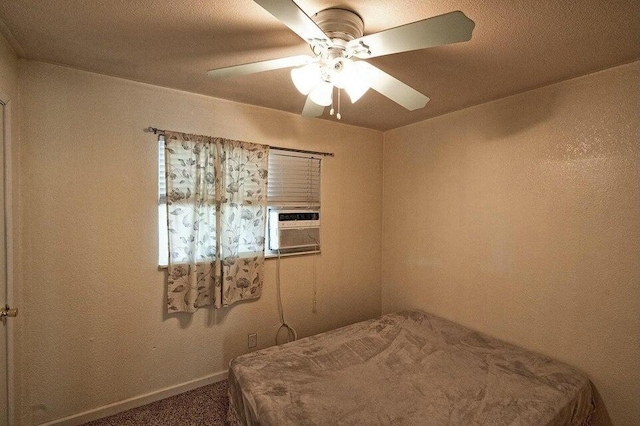 21657 W Elk Trl, Redding, CA 96003 - bedroom with cooling unit, carpet floors, and ceiling fan