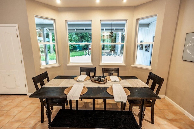 35363 Nehemiah Dr, Shingletown, CA 96088 - dining room with light tile patterned floors and recessed lighting