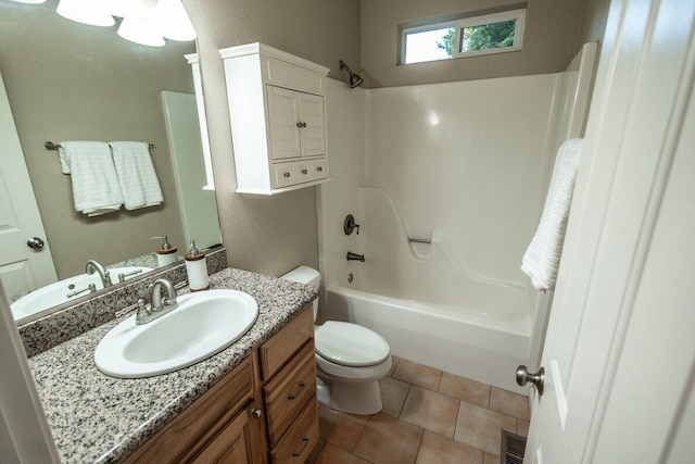 35363 Nehemiah Dr, Shingletown, CA 96088 - bathroom featuring vanity, tub / shower combination, and tile patterned floors