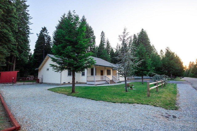 35363 Nehemiah Dr, Shingletown, CA 96088 - ranch-style home with covered porch and crawl space
