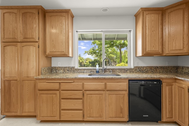 19258 Granola Way, Cottonwood, CA 96022 - kitchen featuring dishwasher and stone counters