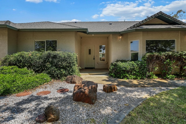 19258 Granola Way, Cottonwood, CA 96022 - view of exterior entry featuring stucco siding