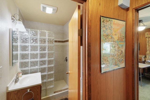 3283 Middleton Ln, Redding, CA 96002 - bathroom featuring vanity and a walk in shower