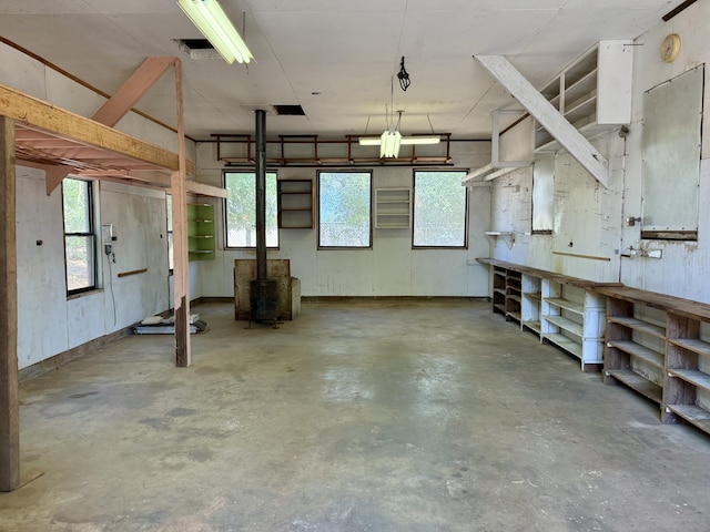 3283 Middleton Ln, Redding, CA 96002 - garage with a wood stove