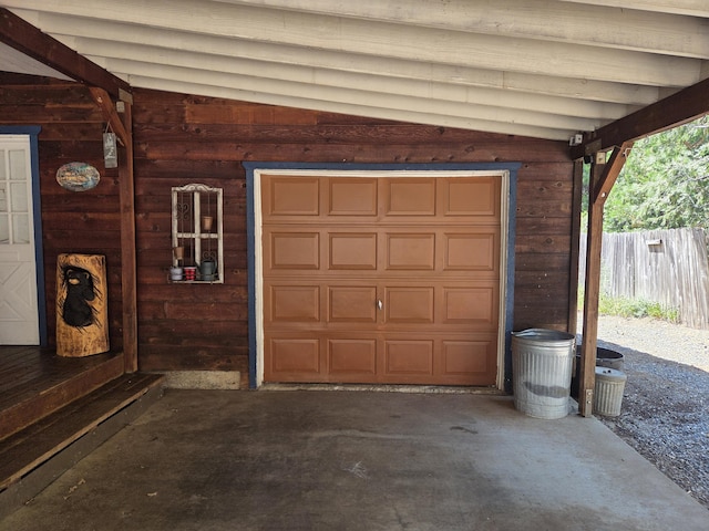 8421 Starlite Pines Rd, Shingletown, CA 96088 - garage with concrete driveway