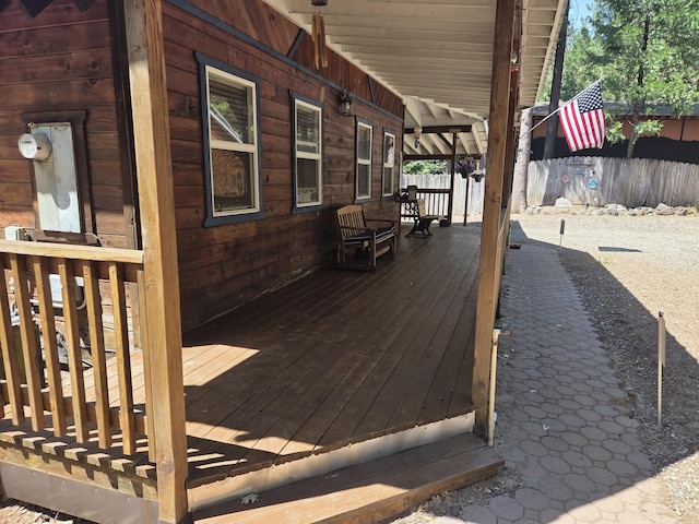 8421 Starlite Pines Rd, Shingletown, CA 96088 - deck featuring a fenced backyard