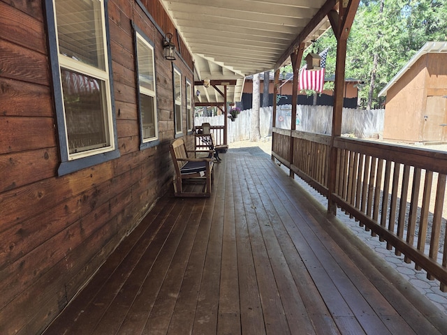 8421 Starlite Pines Rd, Shingletown, CA 96088 - view of wooden deck