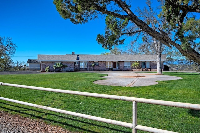 21790 Adobe Rd, Red Bluff, CA 96080 - view of front of home featuring driveway and brick siding