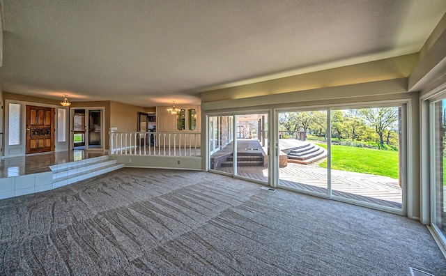 21790 Adobe Rd, Red Bluff, CA 96080 - unfurnished sunroom with a chandelier