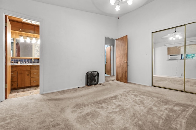 4100 Fort Peck St, Shasta Lake, CA 96019 - unfurnished bedroom with carpet floors, a closet, ensuite bathroom, and ceiling fan