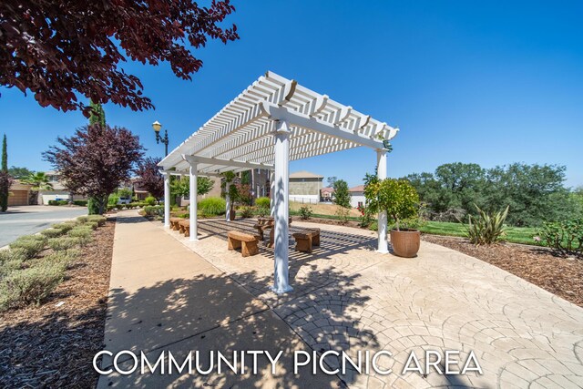 5569 Diamond Ridge Dr, Redding, CA 96003 - view of patio / terrace featuring a pergola