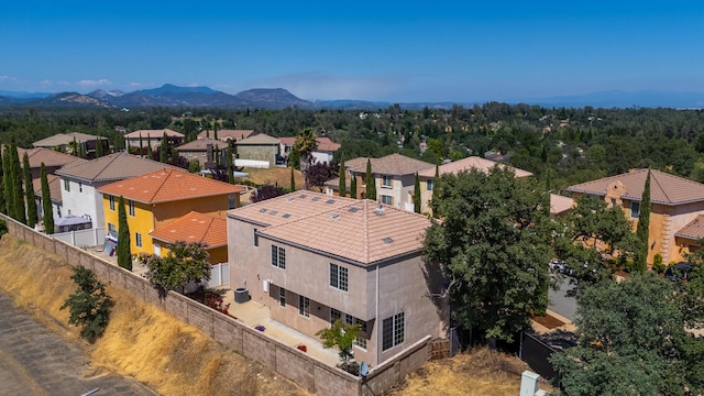 5569 Diamond Ridge Dr, Redding, CA 96003 - aerial perspective of suburban area featuring a mountain backdrop