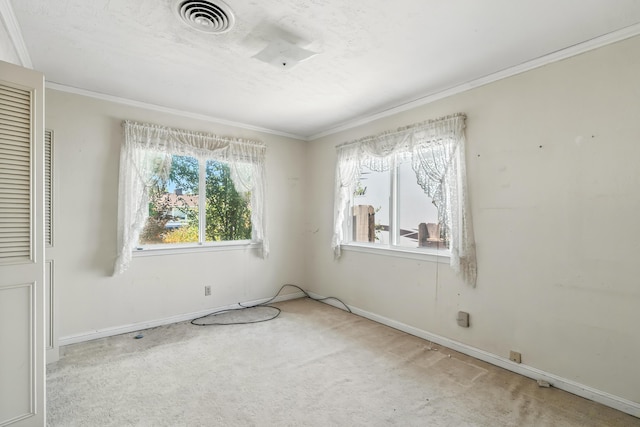 1198 Denton Way, Redding, CA 96002 - carpeted spare room with baseboards and ornamental molding