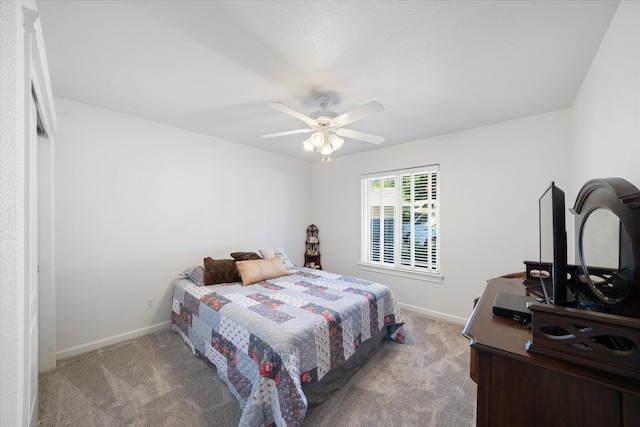 2790 Citrine Ave, Redding, CA 96001 - carpeted bedroom with baseboards and a ceiling fan