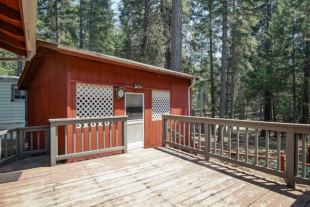30839 Tinkerbell Ln, Shingletown, CA 96088 - view of wooden deck