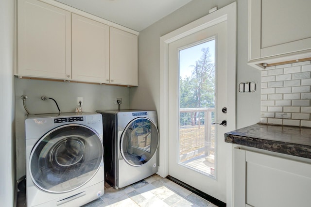 311 Ward Placer Pl, Weaverville, CA 96093 - laundry room with cabinet space and washing machine and dryer
