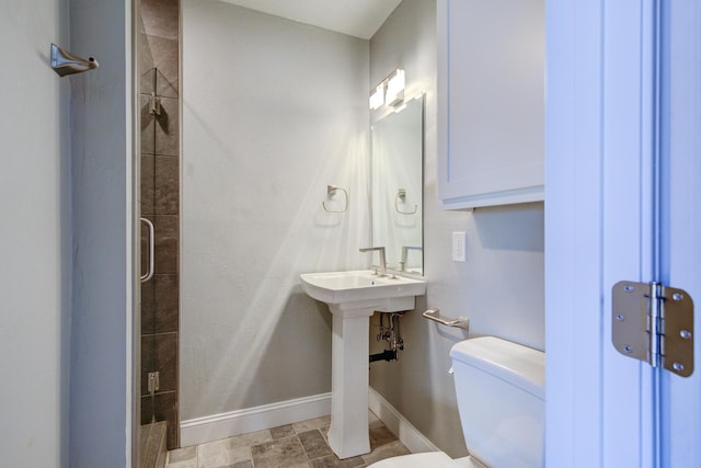 311 Ward Placer Pl, Weaverville, CA 96093 - bathroom with a stall shower and toilet