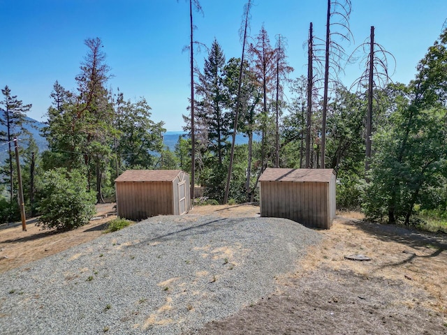 311 Ward Placer Pl, Weaverville, CA 96093 - view of yard featuring a shed