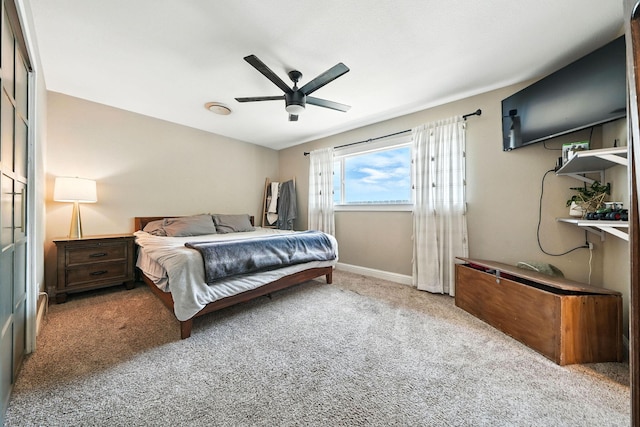 2045 Washington Ave, Red Bluff, CA 96080 - bedroom with carpet flooring and ceiling fan